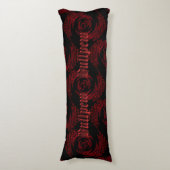 Zigzagchaos met kogels lichaamskussen (Voorkant Verticaal)