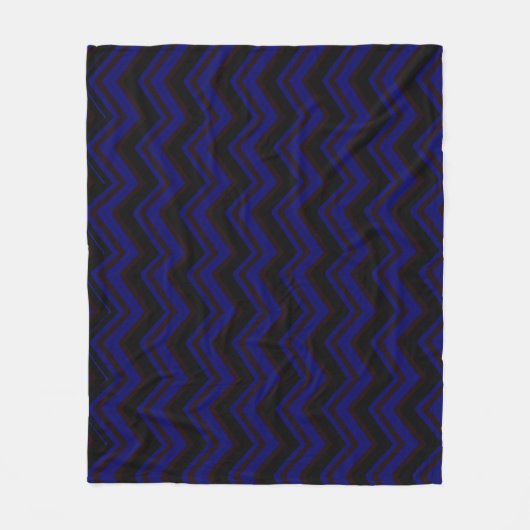 Zigzaggen van duisternis comfortabele throw fleece deken (Voorkant)