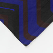 Zigzaggen van duisternis comfortabele throw fleece deken (Hoek)