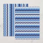 Zigzagpatroon 1 briefkaart (Voorkant / Achterkant)
