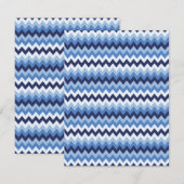 Zigzagpatroon 1 notitiekaartje (Voorkant / Achterkant)