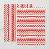 Zigzagpatroon 2 briefkaart (Voorkant / Achterkant)