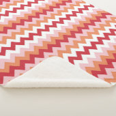 Zigzagpatroon 2 sherpa deken (3/4)