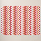 Zigzagpatroon 2 sherpa deken (Voorkant (horizontaal))
