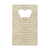 Zigzagpatroon Creditkaart Flessenopener (Achterkant)