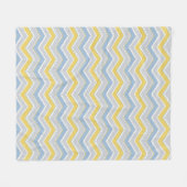 Zigzagpatroon Fleece Deken (Voorkant (Horizontaal))