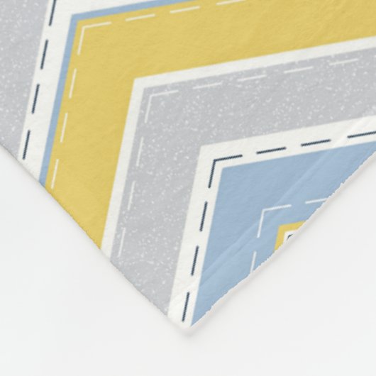 Zigzagpatroon Fleece Deken (Hoek)