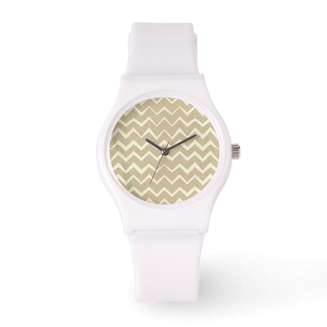 Zigzagpatroon Horloge (Voorkant)