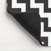 Zigzags Mousepad, zwarte en witte Chevrons Muismat (Hoek)
