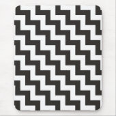 Zigzags Mousepad, zwarte en witte Chevrons Muismat (Voorkant)