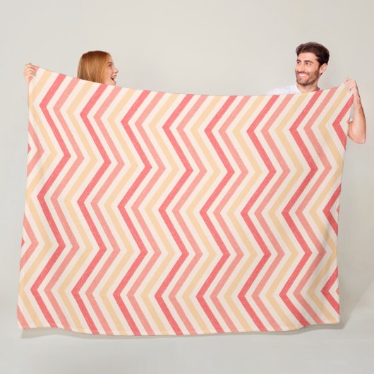 ZigZagSnug Sunset Gradient Fleece Deken (In situ)