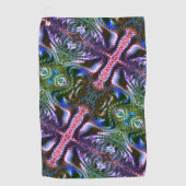 Zigzagvormig 'staafvormig' golfhanddoek (Voorkant)