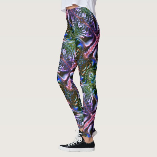 Zigzagvormig 'staafvormig' leggings (Links)