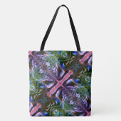 Zigzagvormig 'staafvormig' tote bag (Voorkant)