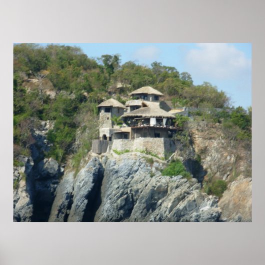 Zihuatanejo Cliffside Poster (Voorkant)