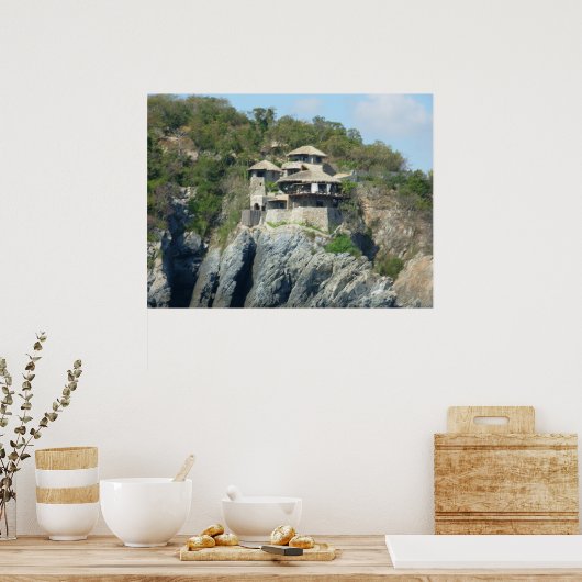 Zihuatanejo Cliffside Poster (Keuken)
