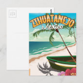 Zihuatanejo Mexicaanse reisposter Briefkaart (Voorkant / Achterkant)