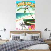 Zihuatanejo Mexicaanse reisposter Canvas Afdruk (Insitu (Slaapkamer))