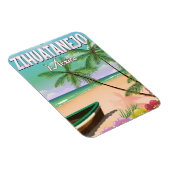 Zihuatanejo Mexican strand vakantion poster Magneet (Rechterzijde)