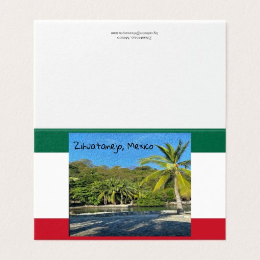 Zihuatanejo, Mexico Kaart (Buitenkant ongevouwen)