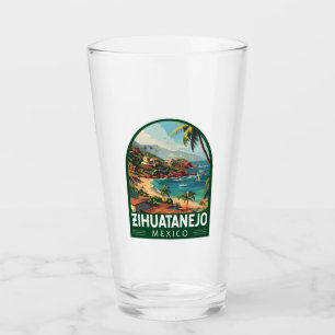 Zihuatanejo Mexico Reizen Kunst Vintage Glas