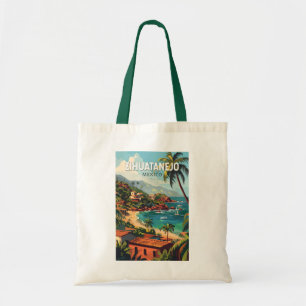 Zihuatanejo Mexico Reizen Kunst Vintage Tote Bag