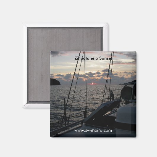 Zihuatanejo Zonsondergang van Moira in ankerplaats Magneet (Voorkant / Achterkant)
