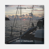 Zihuatanejo Zonsondergang van Moira in ankerplaats Magneet (Voorkant)