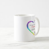 zij aan zij of in millen, gescheiden door hartslag koffiemok (Voorkant rechts)