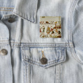 Zij construeren de berichten vierkante button 5,1 cm (In situ)