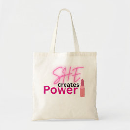 Zij Creëert Kracht Inspirerende Vrouwen Empowermen Tote Bag
