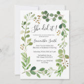 Zij deed het Groene Afstuderen Uitnodiging (Voorkant)