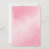 Zij deed het Roze Afstudeer Uitnodiging (Achterkant)