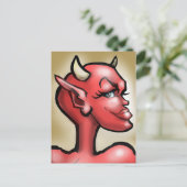 Zij Devil Briefkaart (Staand voorkant)