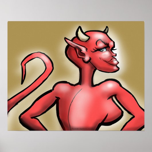 Zij Devil Poster (Voorkant)