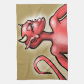 Zij Devil Theedoek (Verticaal)
