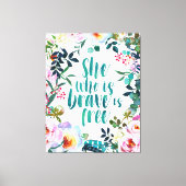 Zij die Brave is Canvas Afdruk (Voorkant)