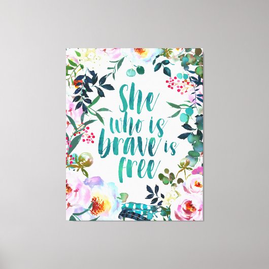 Zij die Brave is Canvas Afdruk (Voorkant)