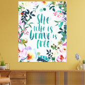 Zij die Brave is Canvas Afdruk (Insitu (Woonkamer))