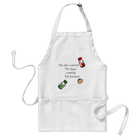 Zij die de specerijen bestuurt standaard schort (Voorkant)
