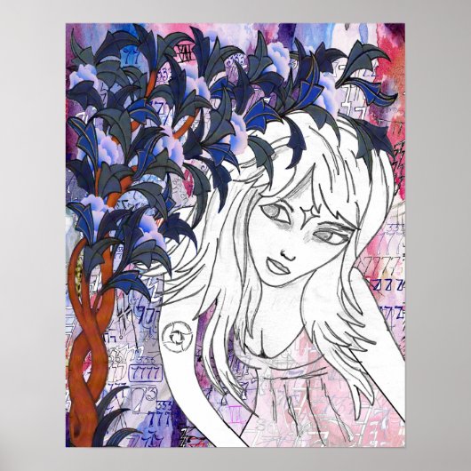 Zij die door de ruimte reist door Meghan Oona Poster (Voorkant)