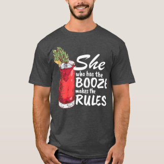 Zij die het boek heeft maakt de regels onbetaalbaa t-shirt