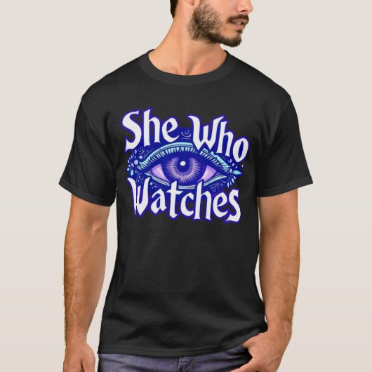 Zij die kijkt t-shirt (Voorkant)