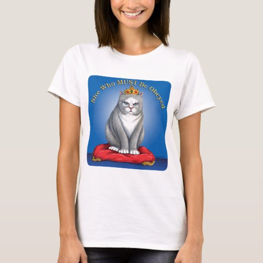 Zij die moet worden geobsedeerd t-shirt (Voorkant)