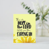 Zij die op de Heer hopen Feestdagenkaart (Staand voorkant)