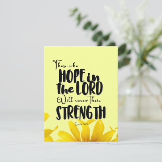 Zij die op de Heer hopen Feestdagenkaart (Staand voorkant)