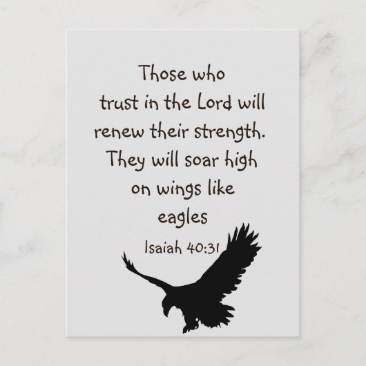 Zij die vertrouwen in de Inspiratie van de Schrift Briefkaart (Voorkant)