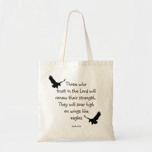 Zij die vertrouwen in de Inspiratie van de Schrift Tote Bag