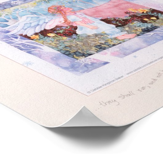 Zij die wachten op engel archivering van hoogwaard poster (Hoek)