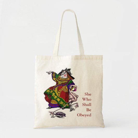Zij die zal worden geobsedeerd tote bag (Voorkant)